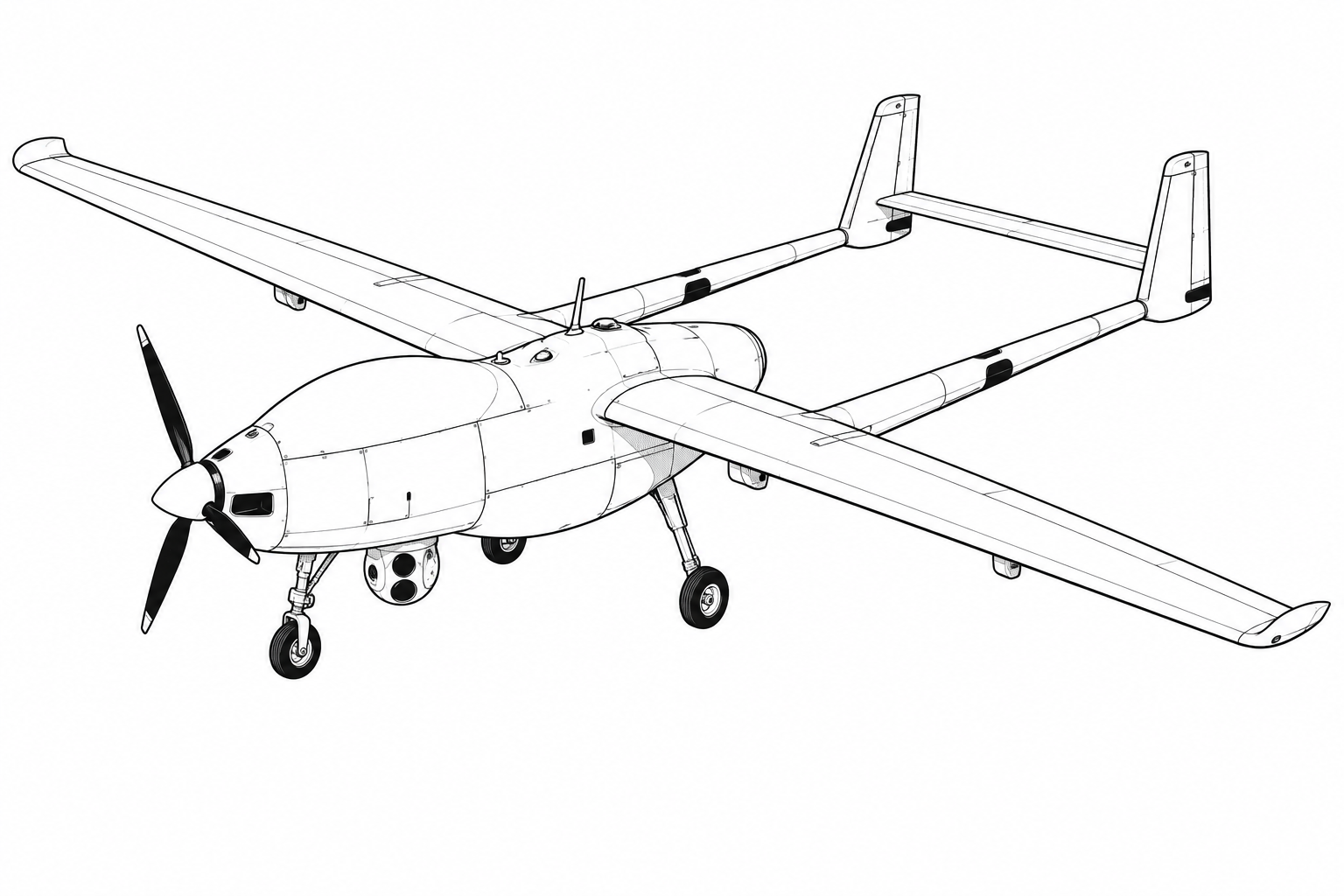 Hermes 650 Spark military drone profile image